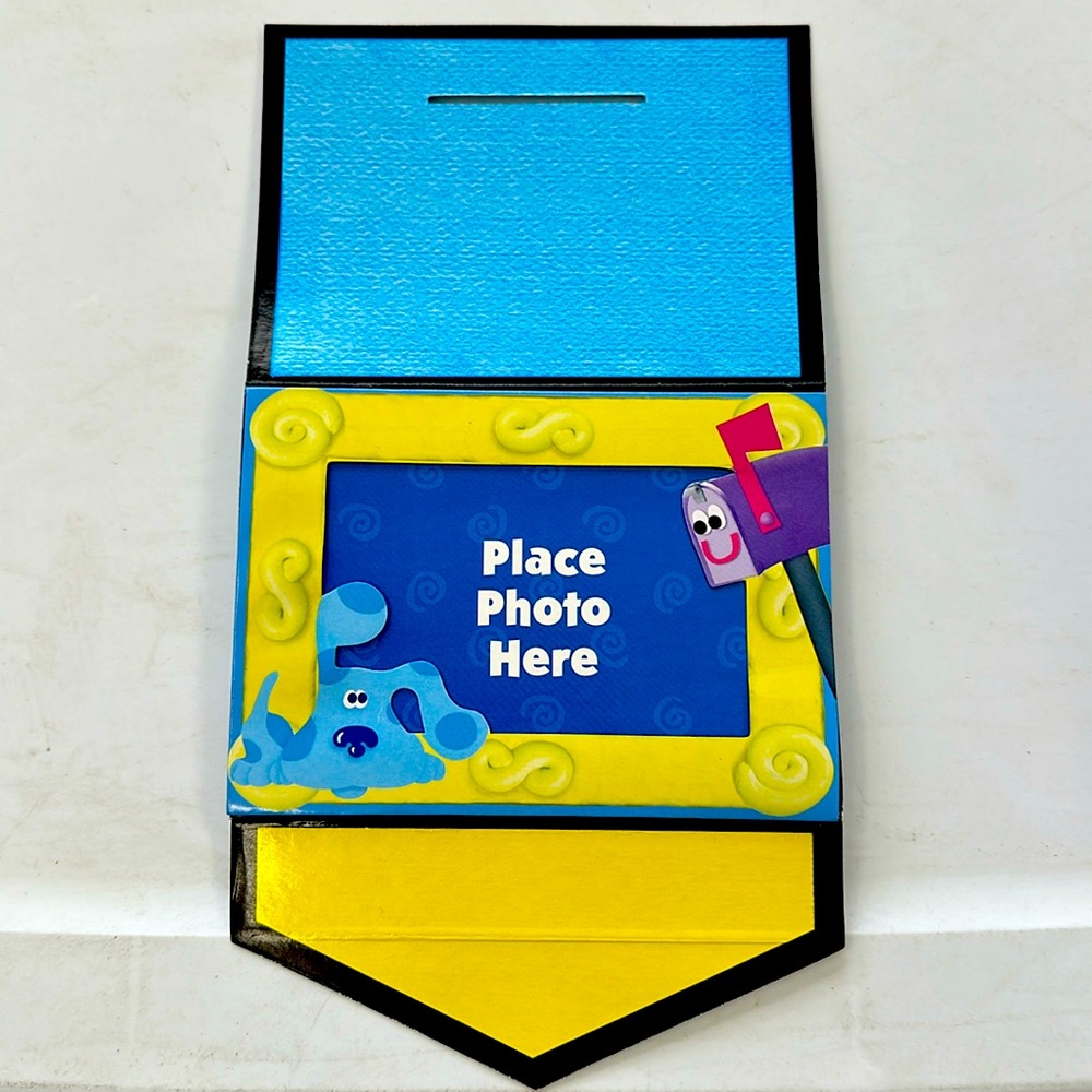 New Rare Vintage Blue’s Clues Mail Photo Frame Nickelodeon 1999 Blue Periwinkle
